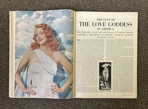 Vintage 1947 LIFE magazine Hollywood’s sexy Rita Hayworth LOVE GODDESS - Picture 1 of 16