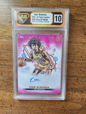 2022-23 Topps Inception OTE Overtime Elite Relic Magenta /99 Izan Almansa Auto - Image 1 of 2
