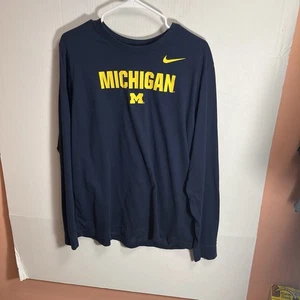 nike dri fit michigan Wolverines Langarmshirt Herren Xl  - Bild 1 von 7