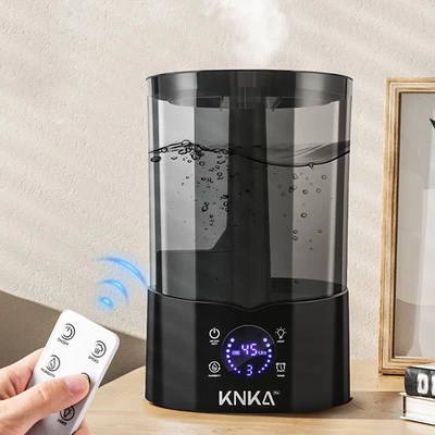 EUMATY 4L Luftbefeuchter Humidifier ultraschall 30 Std. Laufzeit mit 3 Nebelmodi Timer