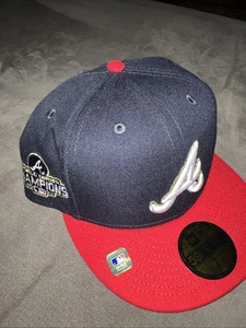 Atlanta Braves 2021 WS Champions 7 3/4 New Era Hat - Picture 1 of 4
