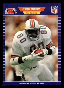 1989 Pro Set - Ferrell Edmunds #214 Name Misspelled as Edmonds (RC) - Picture 1 of 2