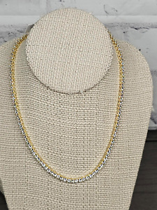 Famous - Gold and Cubic Zirconia Tennis Necklace