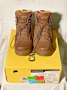 Carolina Women’s Composite Toe Work Boot Size 7.5 W Wide Leather Waterproof - Picture 1 of 12