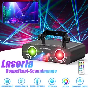 RGB Laser Projektor DMX Bühnenbeleuchtung Strobe Beam DJ Party Lichteffekt show - Bild 1 von 9