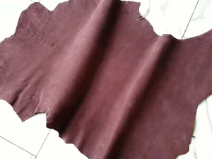 LEDER TIP 35884-FB, Lederreste, 1 Lederhaut, altrosafarben nubuk - Picture 1 of 1