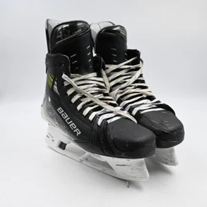 Patines de hockey sobre hielo Bauer Vapor Hyperlite 2 Pro Stock usados NJ Devils Hughes talla 9,5 - Imagen 1 de 14