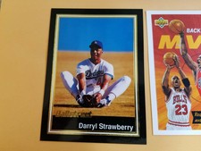 Darryl Strawberry New York Mets BallStreet 1991 #25 OVERSIZE RARE Oddball