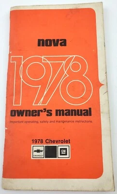 Chevrolet Nova 1978 460296A manual del propietario Foto 1 de 4