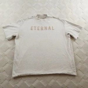 Fear of God Eternal Cotton T-Shirt Mens Medium Over Sized Dusty Beige Pull Over - Picture 1 of 13