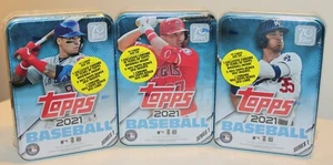 2021 Topps Series 1 Baseball Tin Factory Sealed Lot of 3 New FREE SHIPPING! - Picture 1 of 3