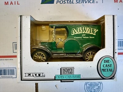 Camión de reparto Ford Agway 1992 cabina abierta banco de carros fundido a presión Ertl 1/25 Ertl vintage Foto 1 de 4