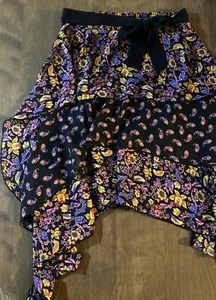 Youth Girls XL Mulan Inspired Disney Signed Skirt Black/purple Orange - Picture 1 of 6