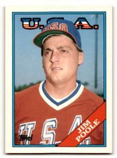 1988 Topps Traded #88T Jim Poole    USA Baseball Cards EX/NM ID:59627