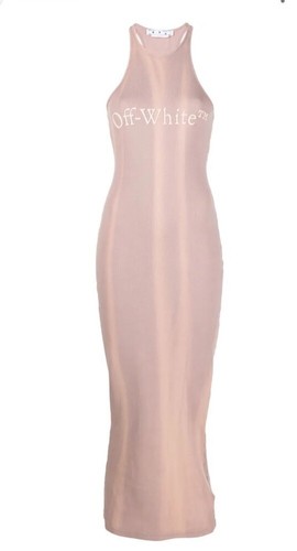 Maxi abito OFF WHITE taglia 8 (40) ORIGINALE #W10