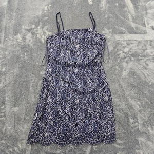 Francescas Mi Ami mini  Dress womens XXS Lace Blue Spaghetti Strap Cocktail - Picture 1 of 13