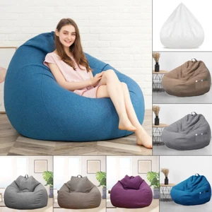 100X120cm Extra Large Bean Bag Chairs Adults Couch Lazy Lounger Sofa Cover AM - Picture 1 of 19