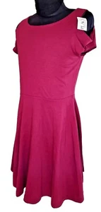 Childrens Place Dress Girls 10/12 Open Shoulder Dark Tamale Red NWT - Picture 1 of 10