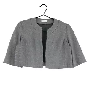 Calvin Klein Abgeschnitten Mantel Jacke Blazer Damen Größe 8 - M - Bild 1 von 9