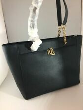 Lauren Ralph Lauren Leather Exterior Black Bags & Handbags for Women