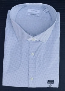 Calvin Klein Men’s Dress Shirt Infinite Non Iron Slim Fit Stretch 19 - 34/35 3XL - Picture 1 of 8