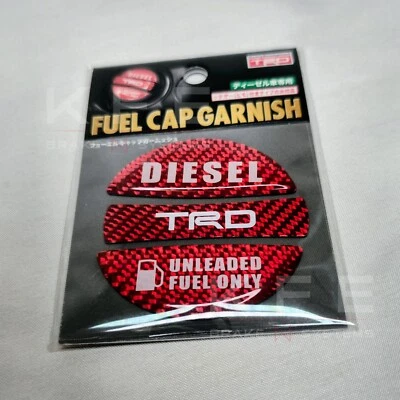 Tapa de combustible Toyota Racing Development TRD adorno TRD genuino OEM diésel JDM Foto 1 de 2