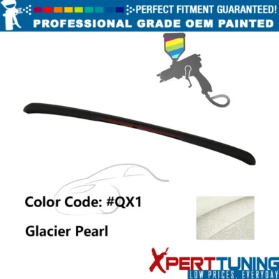 For 13-15 Nissan Altima Sedan OE Style #QX1 Glacier Pearl Trunk Spoiler W/LED Foto 1 de 4