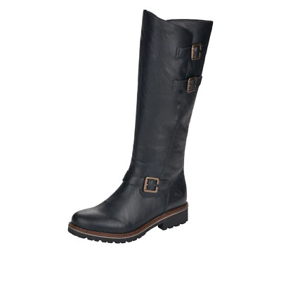 REMONTE Damen Stiefel LAMMFELL schwarz VARIO-SCHAFT