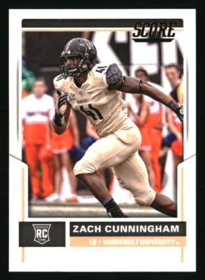 Zach Cunningham 2017 Score #344 FOOTBALL Card - Image 1 of 2