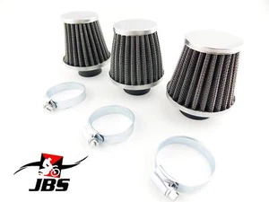JBS PERFORMANCE 35mm HI FLOW CHROME POD AIR/FILTER UNIVERSAL CLEANER SET OF 3 - Bild 1 von 3