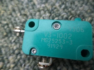  ELEKTRISCHER MIKROSCHALTER SENSITIVE V3 1002, 91929 5930-00-878-3159 BODEN/FLUGZEUG - Bild 1 von 7