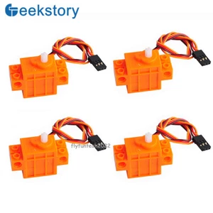 4 PCS 360° Continuous Rotation Mini Servo Motor for Le.go Mic-ro:bit Smart Car - Picture 1 of 4