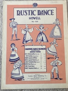 RUSTIC DANCE Sheet Music PIANO SOLO by Howell - Picture 1 of 5