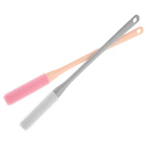 2Pcs Soft Bristle Silicone Toe Cleaning Brush for Comfortable Foot Care Shower - Picture 1 of 12