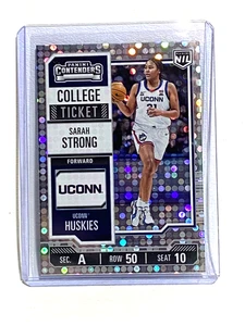 2025 Panini Contenders College Ticket Donuts Dots #8 SARAH STRONG UConn NIL - Picture 1 of 2