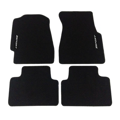 Подходит для 92-95 Honda Civic седан купе черный нейлон напольный коврик автомобиля ковер 4 шт. со спортом - Изображение 1 из 3