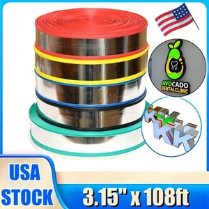 USA 8cm*33m Kanal Brief Spule Aluminium Verkleidung Kappe Streifen für die Herstellung von Schild Leuchtkasten - Bild 1 von 13