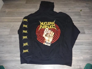 Nuclear Assault Zipper Hoodie Sweatshirt Thrash Metal Exodus Sacred Reich Slayer - Picture 1 of 8