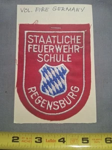Freiwillige Feuerwehr Deutschland Staatliche Feuerwehr Schule Regensburg Aufnäher - Bild 1 von 2