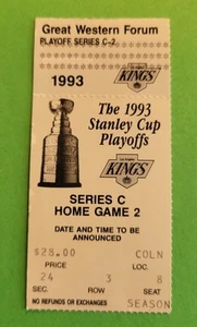 Biglietto playoff Wayne Gretzky 1993 Maple Leafs Vs Kings Stub 23/05/93 - Foto 1 di 2