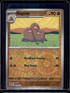 Dugtrio SV: Scarlet & Violet 151 Pokémon 051/165 Reverse Holo NM+ - Picture 1 of 2