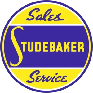 Studebaker Ventas y Servicio NUEVO Letrero: 24" Diámetro Redondo XL EE. UU. Acero - Imagen 1 de 1