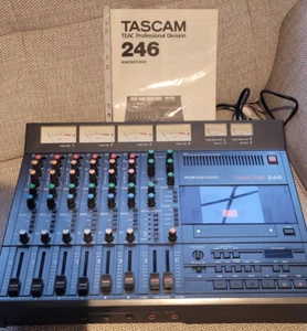 Serviced TASCAM 246 Portastudio 4 Track Two Speed Recorder Cassette Vintage - Picture 1 of 22