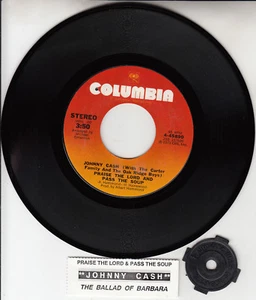 JOHNNY CASH Praise The Lord And Pass The Soup 7" 45 record NEW + jukebox strip - Picture 1 of 1