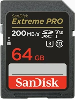 SanDisk Extreme - PRO 64GB SDXC - card up to 200MB/s + RescuePRO Deluxe - Image 1 of 4