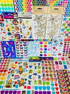 888pcs Giant Large Supply Lot 4 Scrapbook Stickers ✨Border Die cuts Gems 💎 - Picture 1 of 22