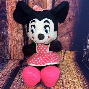 VTG Disney California Stuffed Toy Co Minnie Mouse Plush Blue Eyes Felt Ears READ - Picture 1 of 11