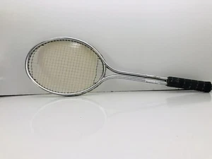 Raqueta de tenis de metal vintage Slazenger Plus 4 5/8 hecha en Inglaterra sin cubierta - Imagen 1 de 6