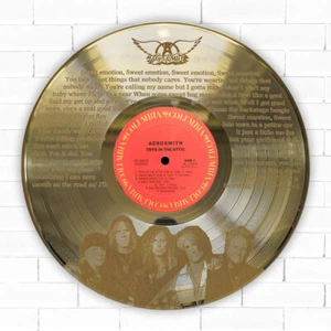 Aerosmith - Sweet Emotion laser etched LP record wallart M4 - Picture 1 of 3