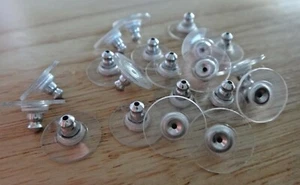 Disco plástico embrague bala respaldo pendiente cómodo plata 11 mm 50 sin níquel - Imagen 1 de 2